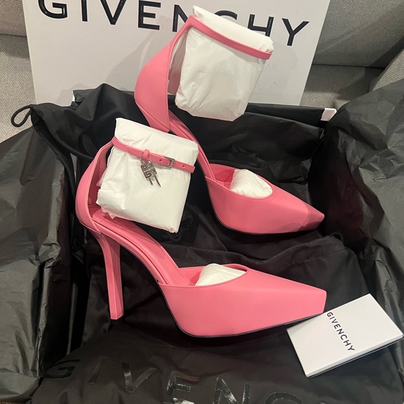 NEW Givenchy G Lock pink platform heels - Picture 2 of 13